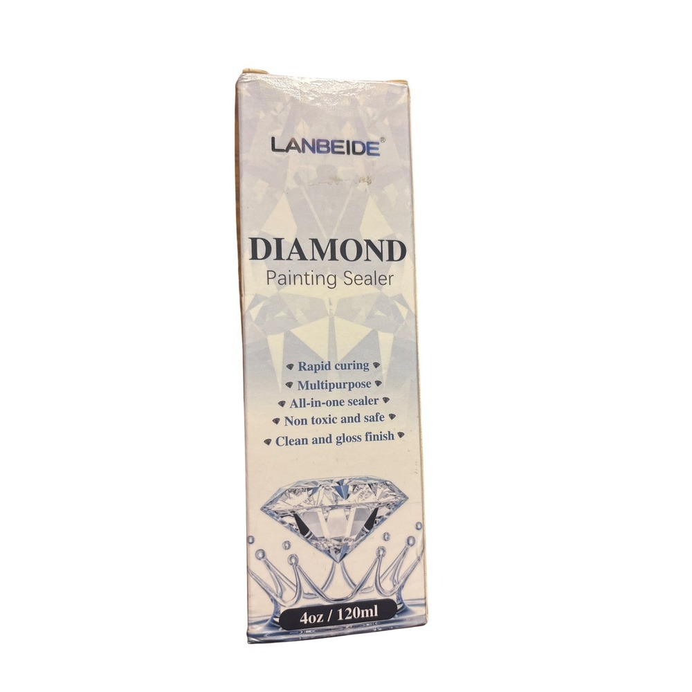 LANBEIDE Diamond Painting Sealer and Puzzle Glue 4oz 120ml Gloss Finish New
